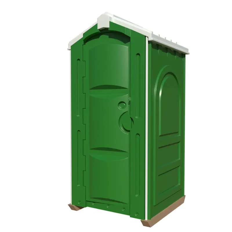 Кабина туалетная мобильная Люкс в сборе зеленая