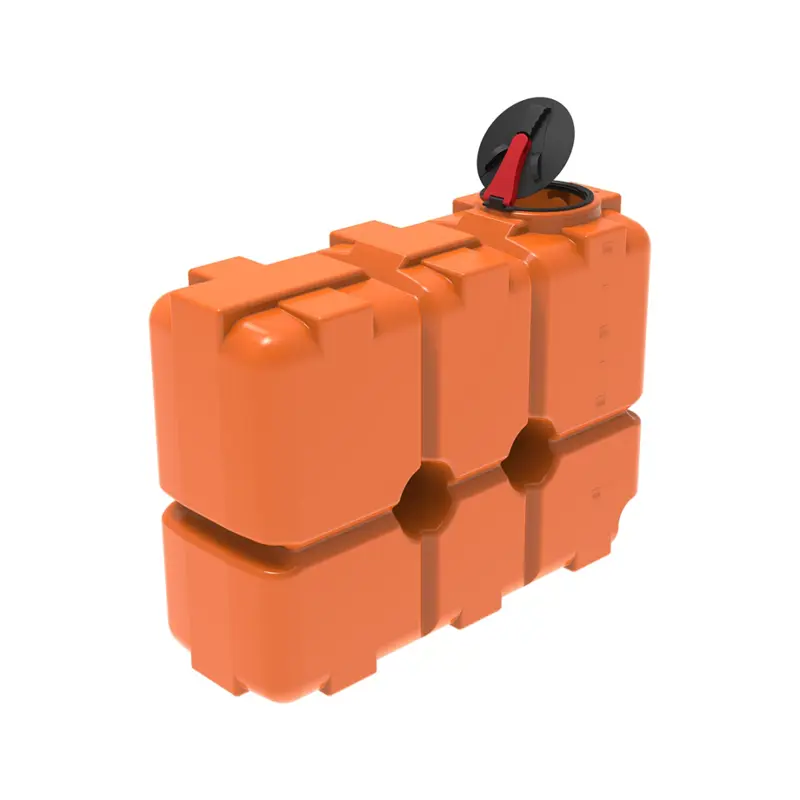 Емкость ST 2000 л с откидной крышкой оранжевая