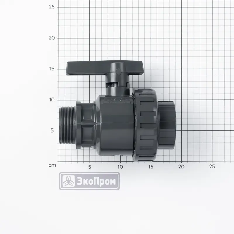 Кран шаровый G2 2-ходовой ВР-НР пластик Astore