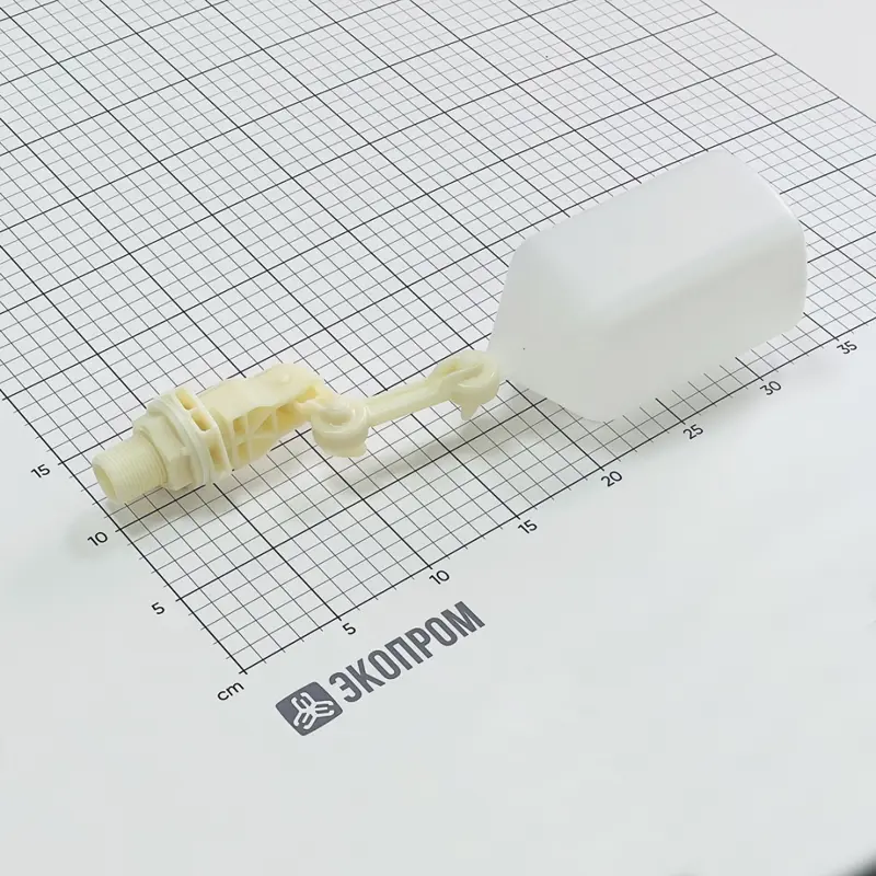 Клапан поплавковый G3/4 пластик, с доп. коленом, поплавок 760 мл, L=360 мм