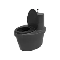 Туалет торфяной Rostok черный гранит с термосиденьем